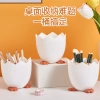 Creative cartoon student pen holder, office hatchback chicken storage box, cute multi-functional makeup brush, desktop storage bucket details Picture